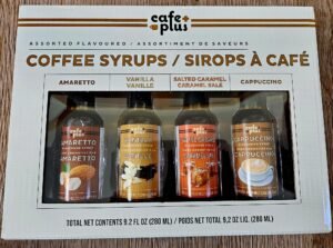 set of 4 coffee syrups