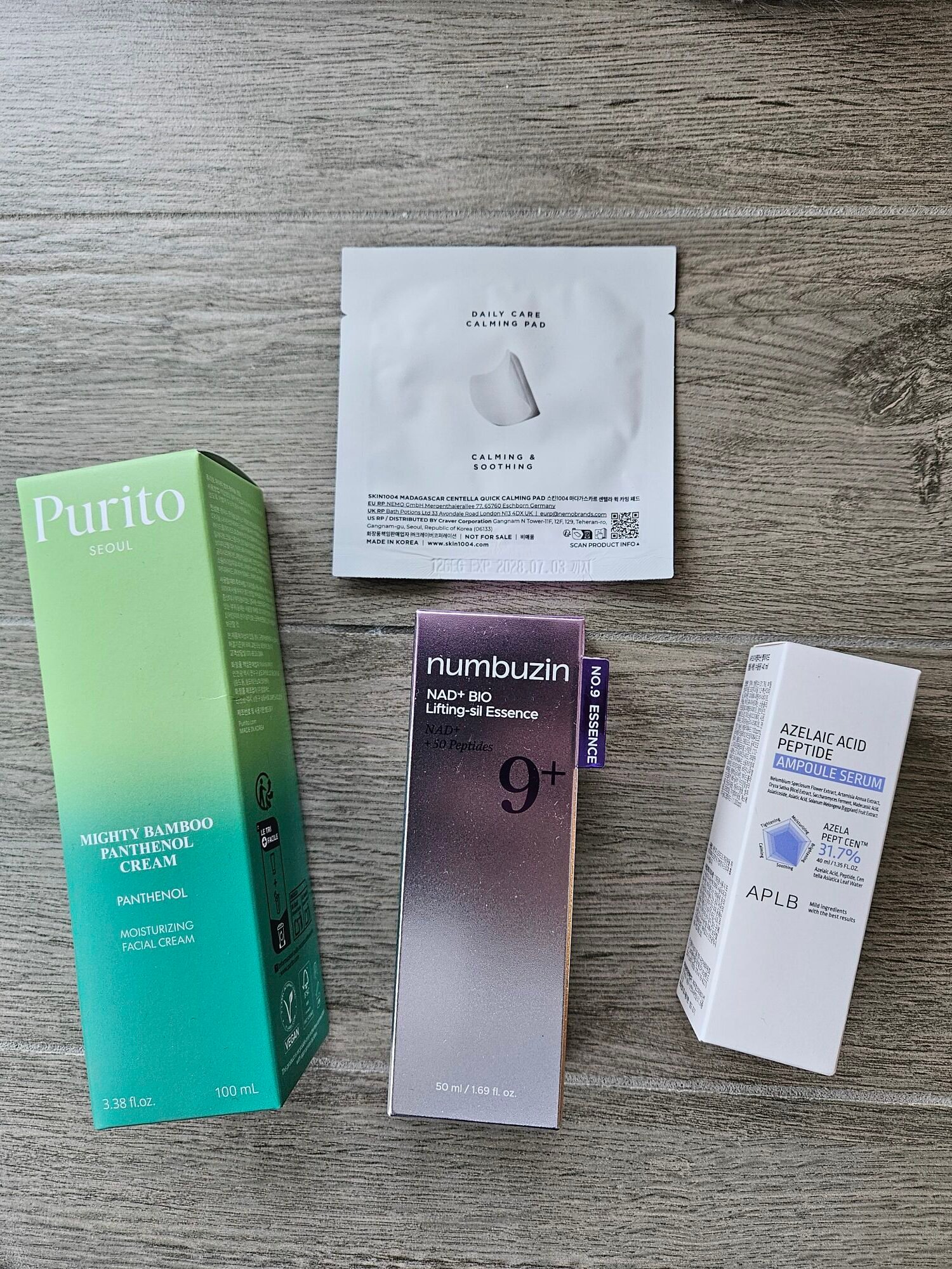 Selection of Korean Skincare Products